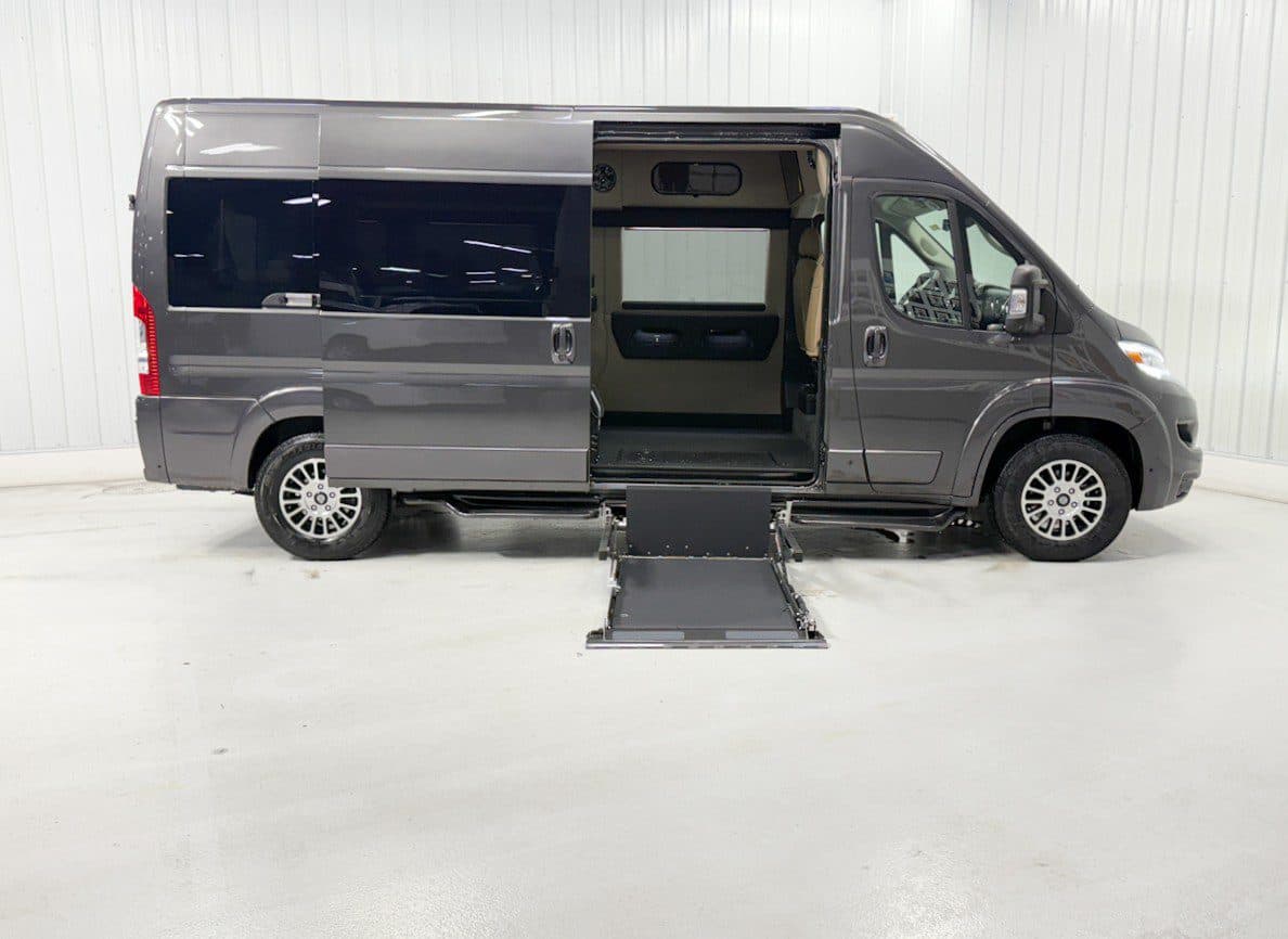 2025 Ram ProMaster 2500 HRLWHB wheelchair van, Granite Crystal Metallic