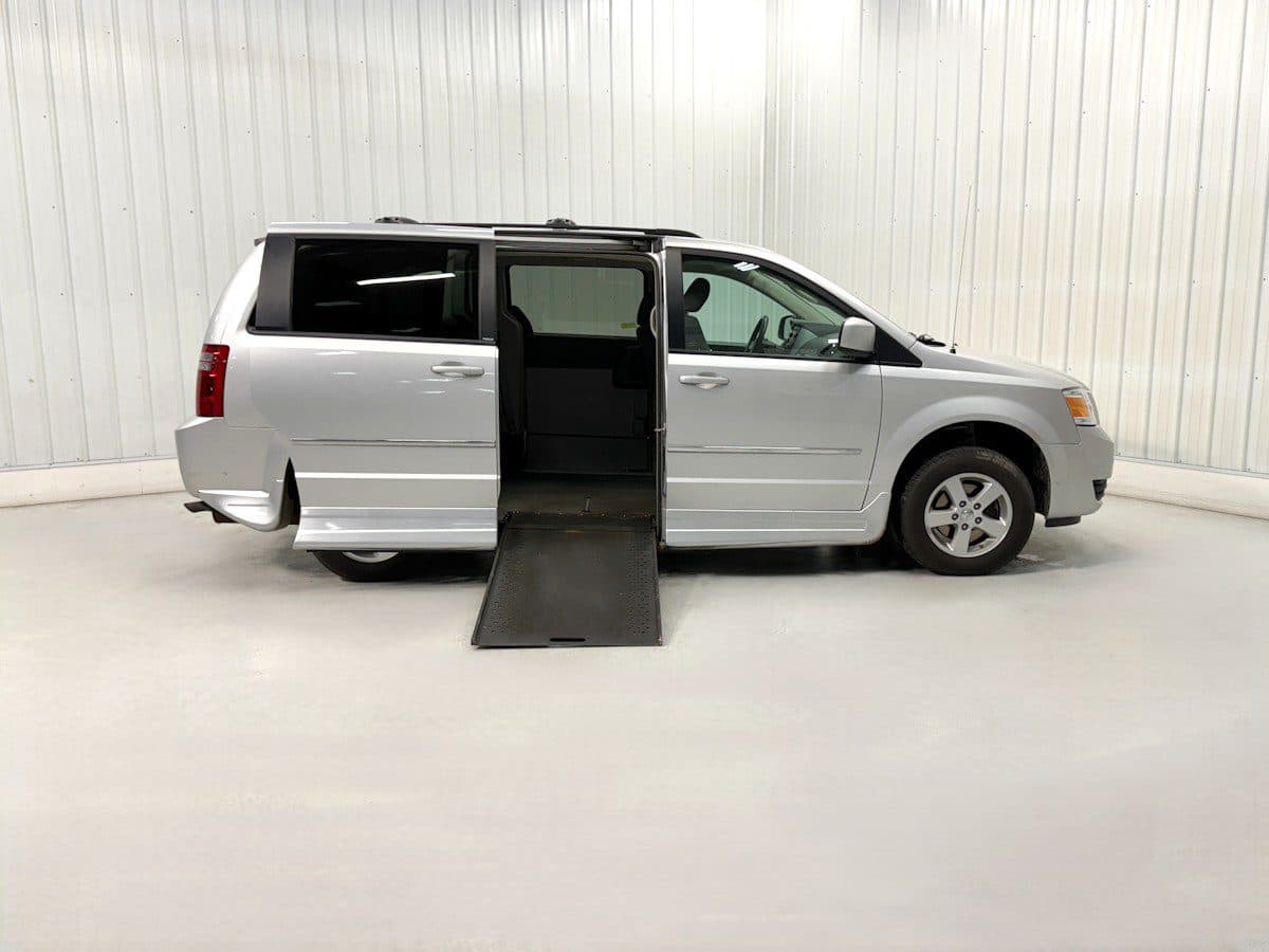 2010 Dodge Grand Caravan SXT wheelchair van, Bright Silver