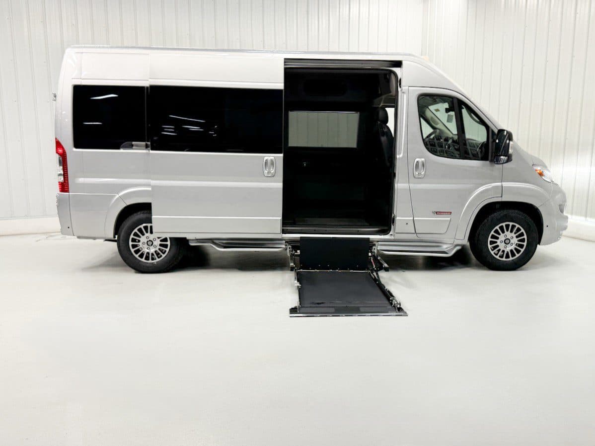 2025 Ram ProMaster 2500 HRLWHB wheelchair van, Bright Silver