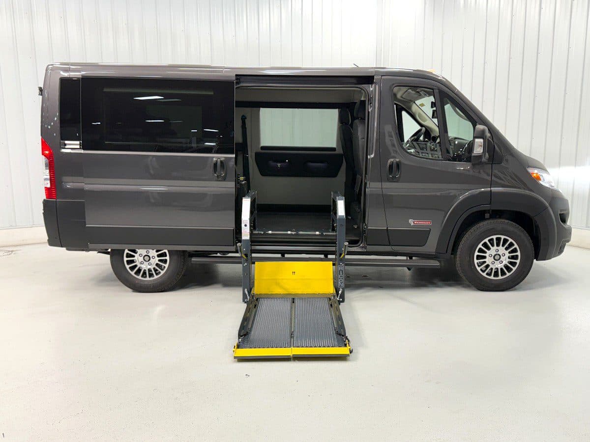 2026 Ram ProMaster 1500 LRRWHB wheelchair van, Granite Crystal Metallic